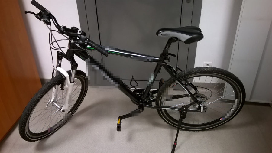 Odzyskany rower - fot. Komenda Miejska Policji w Nowym Sączu