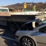 Witowice Dolne: Zderzenie trzech samochodów - fot. KM PSP w Nowym Sączu