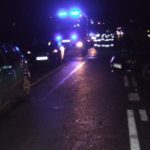 Wypadek w Dąbrowie - Fot. KM Policji w Nowym Sączu
