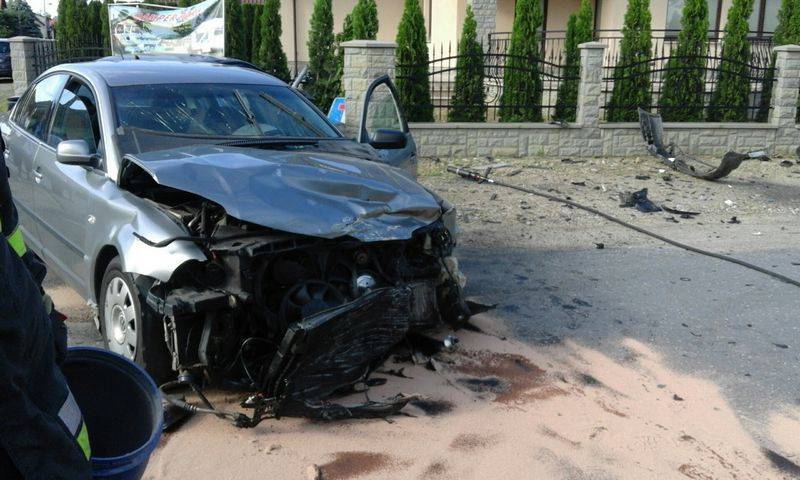 Nowy Sącz: Zderzenie dwóch samochodów osobowych na ul. Dunajcowej