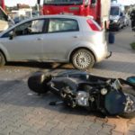 Zderzenie samochodu osobowego i skutera na ul. Tarnowskiej