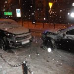 Zderzenie dwóch samochodów osobowych na ul. Pułaskiego