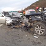 Jazowsko - Zderzenie samochodów osobowych
