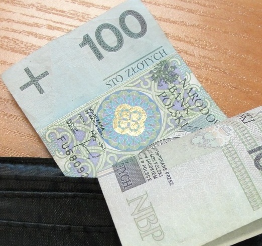 Pieniądze - fot, KMP Nowy Sącz
