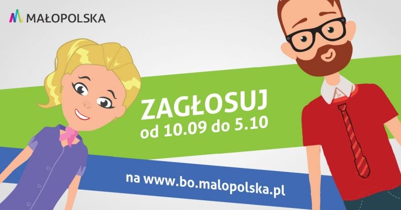 Oddaj swój głos na zadanie w ramach Budżetu  Obywatelskiego Małopolski