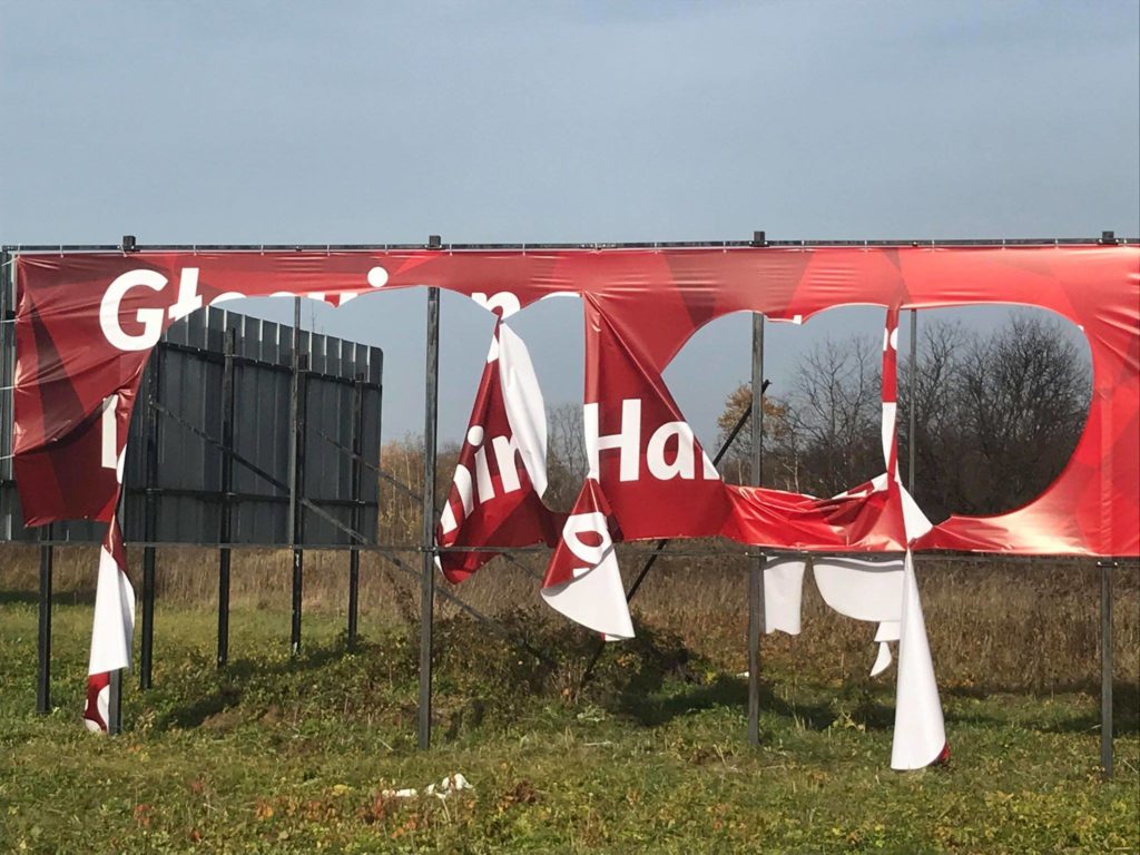 Nowy Sącz: Ktoś zniszczył banery kandydata na prezydenta Ludomira Handzla
