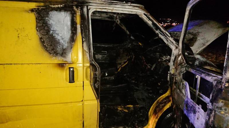 Nowy Sącz: Pożar samochodu dostawczego na ul. Myśliwskiej