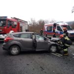 Wypadek w Wielopolu - Foto. KMPSP Nowy Sącz