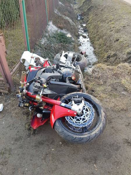 Mokra Wieś: Śmiertelny wypadek motocyklisty