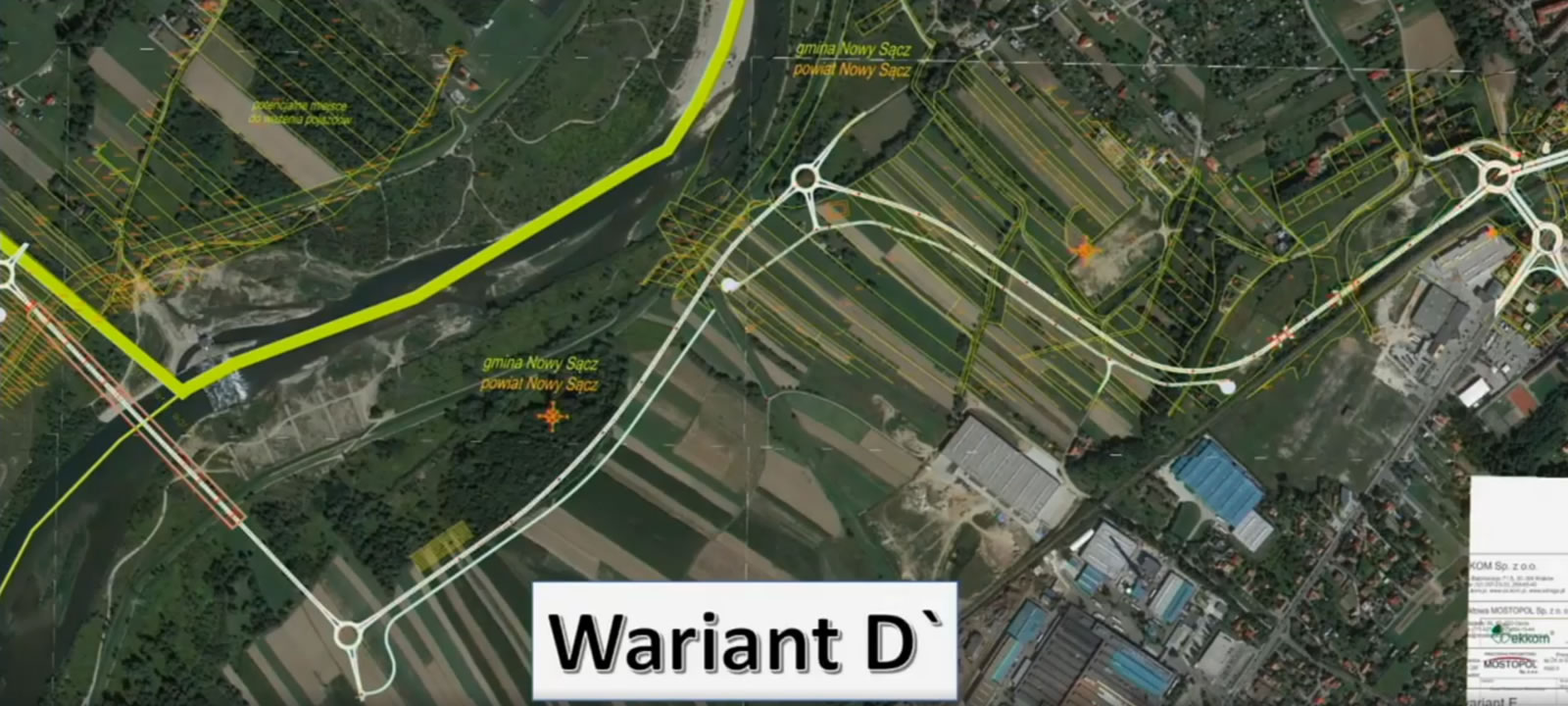 Połączenie drogowe DK87 z DW 969 - Wariant - D