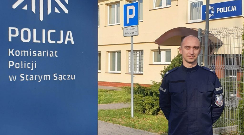 Starosądecki policjant odznaczony za honorowe krwiodawstwo