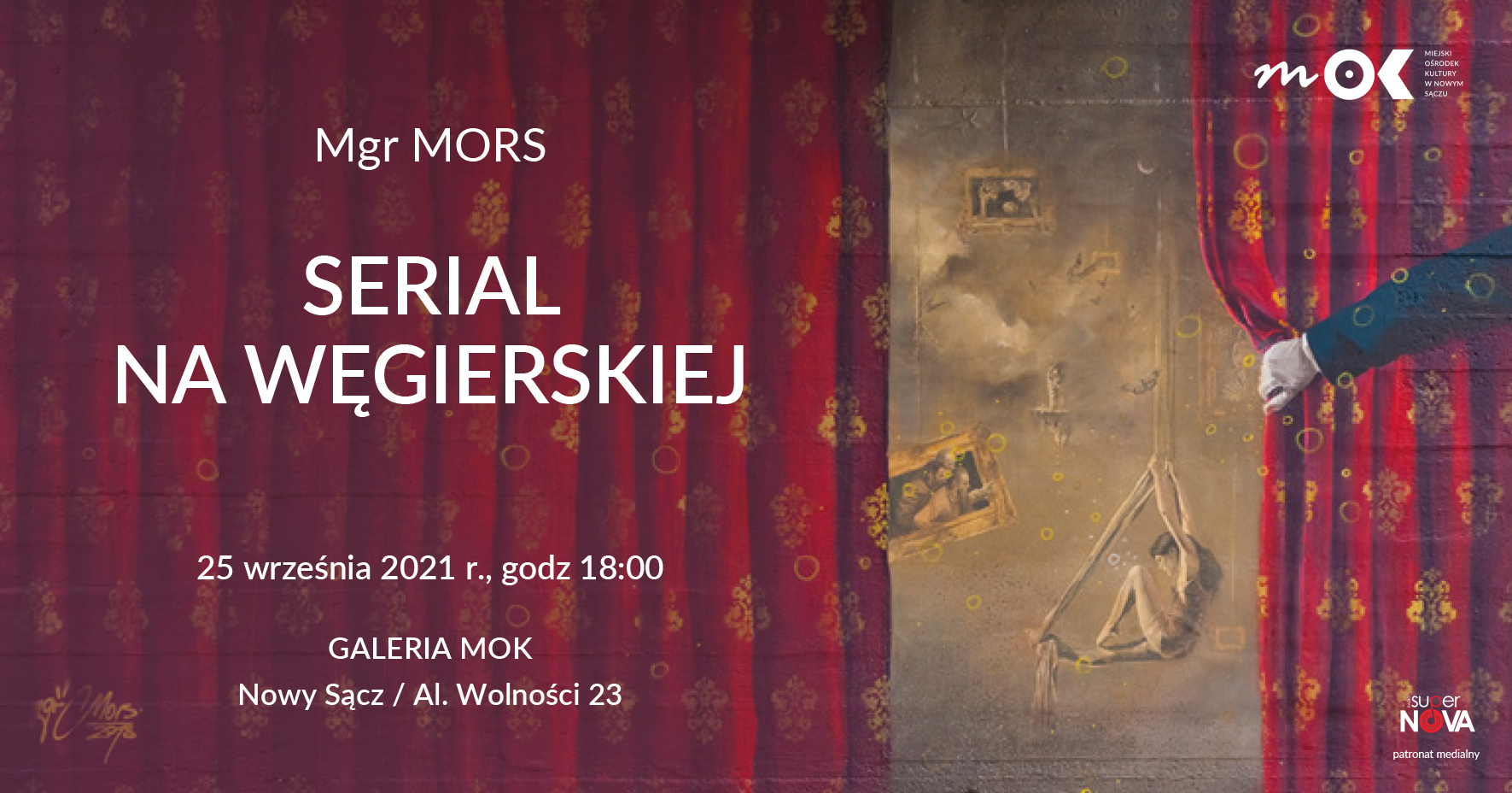 Wernisaż wystawy Mgr MORSA pt. „Serial na Węgierskiej”