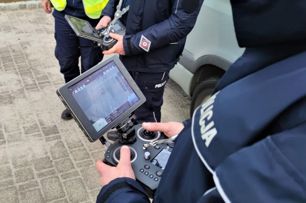 Pierwsze działania sądeckiej drogówki z wykorzystaniem policyjnego drona