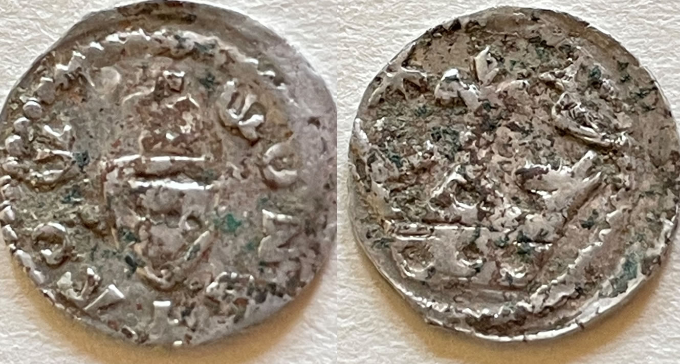 Srebrna moneta z przełomu XIII – XIV wieku