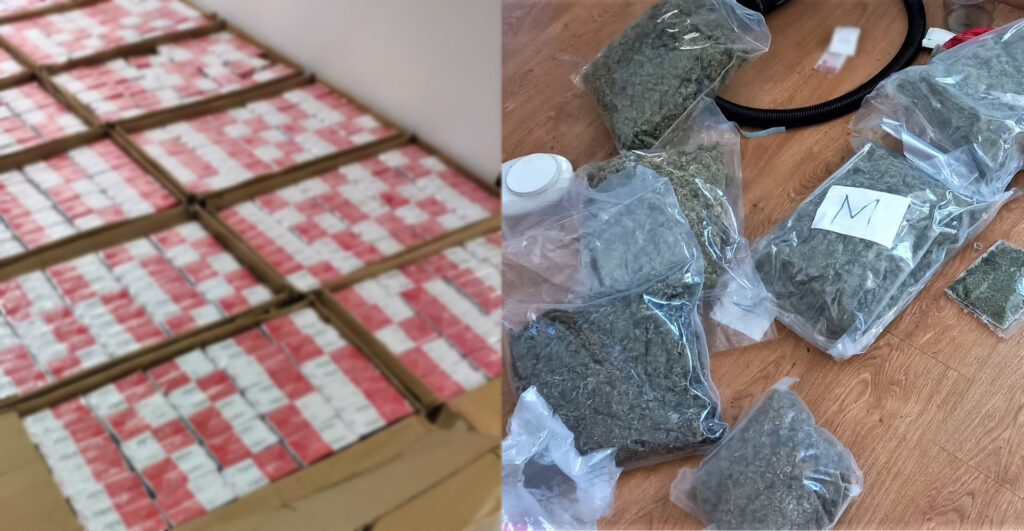 Nowy Sącz. Policjanci zabezpieczyli blisko 5 kg marihuany i nielegalne papierosy